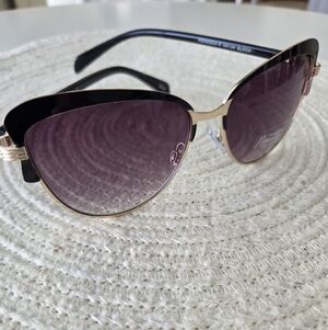 Nanette Lepore Women's NN124 Vintage Metal UV400 Cat Eye Fashion Sunglasses